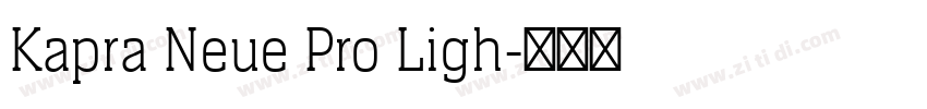 Kapra Neue Pro Ligh字体转换